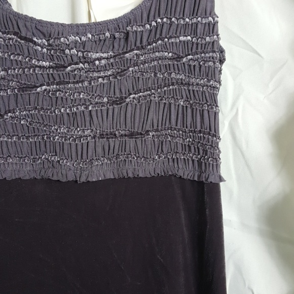 Bailey 44 velvet tank top rouche top flowy hem - Picture 2 of 6